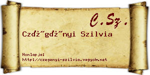 Czégényi Szilvia névjegykártya